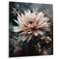 thumbnail image 2 of Designart "Chrysanthemum Scenery in Orange Black" Floral Chysanthemum Metal Art Living Room, 2 of 5