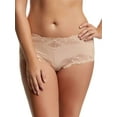 thumbnail image 2 of Stripe Delight Hipster Panty 5-Pack | Paramour By Felina | Lace Mid-Rise (Fawn, X-Large), 2 of 3