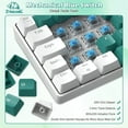 thumbnail image 5 of LexonElec T60PRO RGB LED Backlit USB C Cable Mechanical Keyboard & Mouse Combo, Green & White, 5 of 9