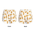 thumbnail image 5 of Lsque Cartoon Squirrel Printed Women's Running Shorts with Liner Pockets,Elastic Quick Dry Workout Athletic Gym Yoga Shorts,Womens High Waist Shorts-Large, 5 of 9