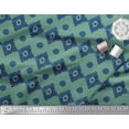 thumbnail image 2 of Soimoi Green Cotton Poplin Fabric Aztec Geometric Printed Fabric 1 Yard 42 Inch Wide, 2 of 3