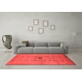 thumbnail image 3 of Ahgly Company Indoor Square Oriental Red Industrial Area Rugs, 6' Square, 3 of 4