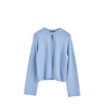 thumbnail image 4 of SUNSIOM Women's Fall Knit Cardigan Solid Color Long Sleeve One Button Open Front Cardigan Loose Outerwear, 4 of 6