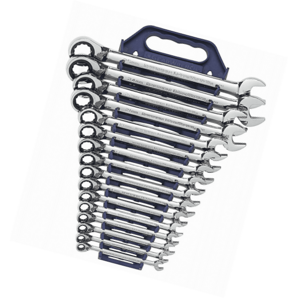 GearWrench 9602 16 Piece Metric Reversible Combination Ratcheting