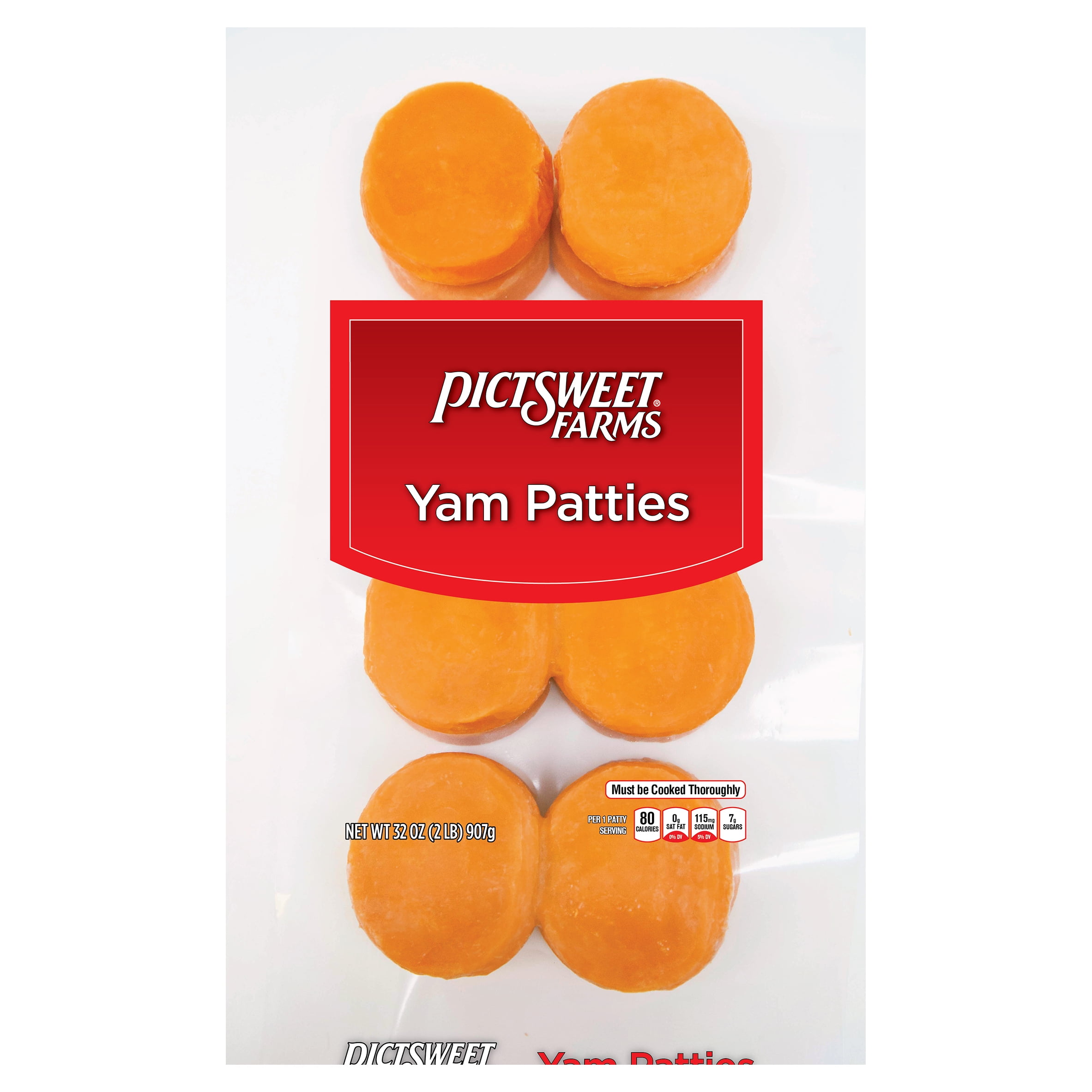Pictsweet Farms® Yam Patties, Frozen, 32 oz