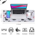 thumbnail image 5 of Long Mouse Pads for Desk,Cartoon Dinosaurs Flowers Pattern Desk Mats on Top Of Desks, Desk Mouse Pad Extra Large with 3mm Non-Slip Base and Stitched Edge for Gaming,Office,Work,Home 31.5"x11.8", 5 of 6