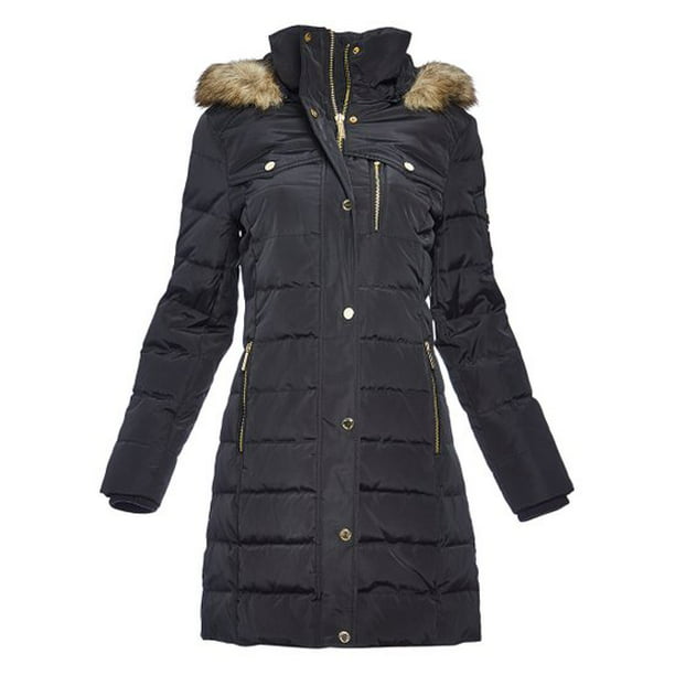 Black Michael Kors Jackets for Women Hooded Winter Puffer Down Jacket Coat  for Ladies Lightweight Women Winterwear Online 