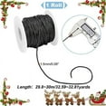 thumbnail image 7 of 30 Yards 1.5 mm Round Leather Cord Cowhide Leather String Genuine Leather String Cord for Necklace Bracelets Jewelry Making and DIY Crafts - Black, 7 of 7