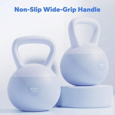 Soft Kettlebell - Non-Slip Wide Grip, Cushioned Horizontal Base, Fine Mineral Sand Filled - Premium Strength Training Gear