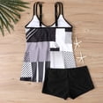 thumbnail image 4 of Warop Women's Tankini Swimsuit Set, Printed Halter with Wide Straps, for Beach Swimming and Vacation, 4 of 5