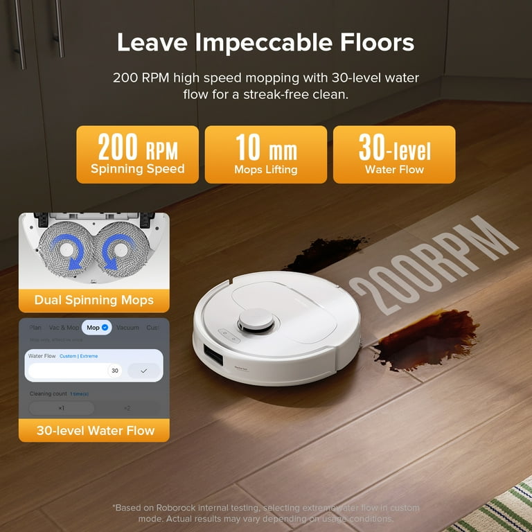 Roborock Qrevo Series Robot Vacuum and Mop, Auto Mop