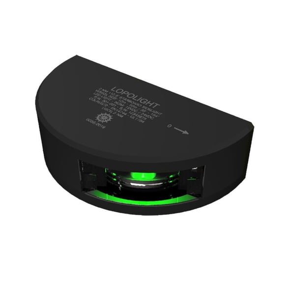Lámpara lateral Lopolight Series 301-001 Starboard 2NM Verde