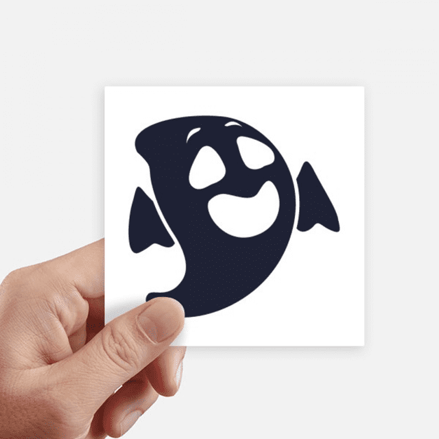 Autocollant Rire d'Halloween Carré Autocollants Imperméables Papier Peint Décalcomanie Voiture