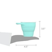 Munchkin® C’est Silicone!™ Collapsible Toddler Snack Catcher® Cup with Lid, Mint, Unisex