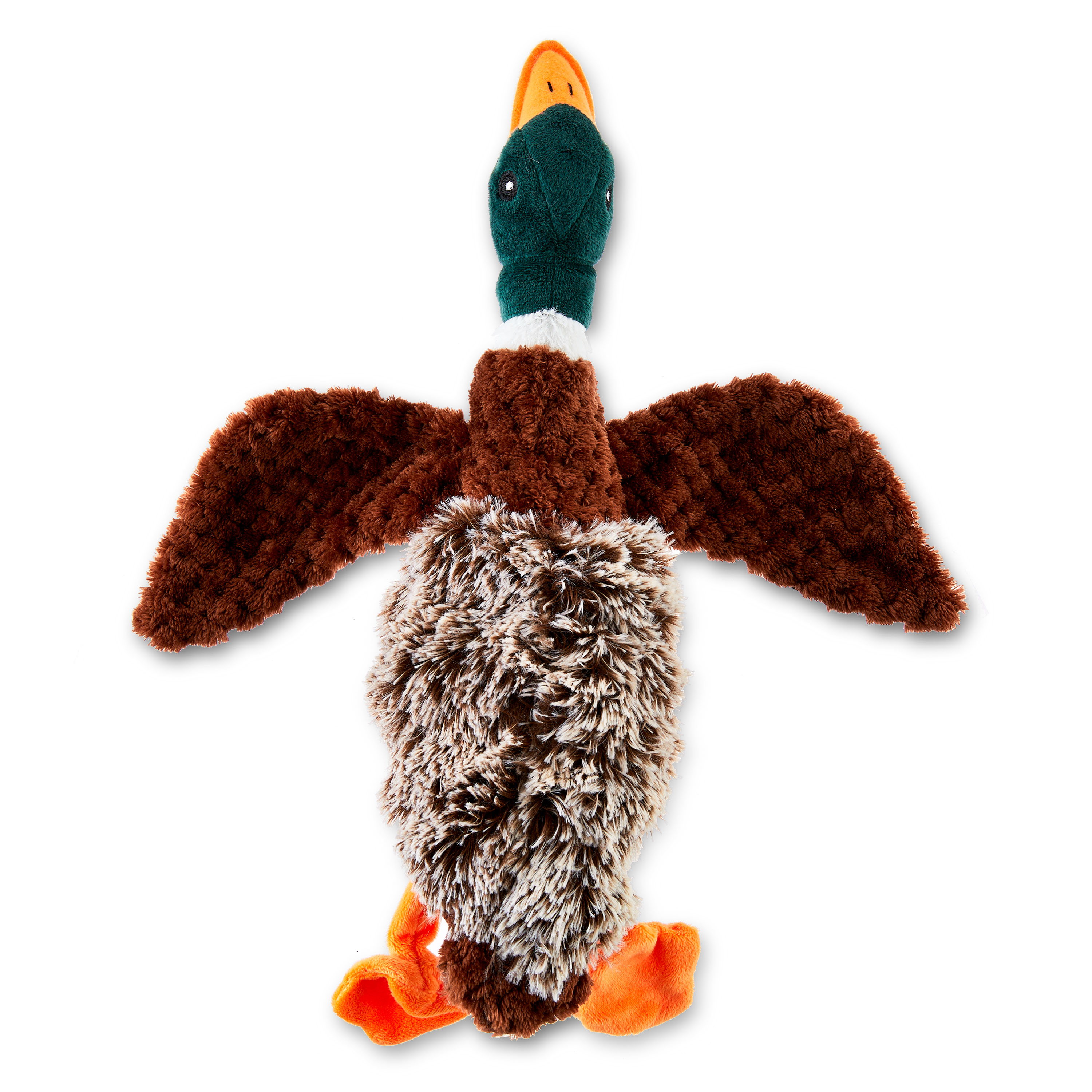 Vibrant Life Multicolor Duck Plush Dog Toy with Honking Squeaker, Chew Level 1