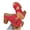 Red, variant on Tbopshirt Sandals for Women Summer Open Toe Chunky High Heels Slides Solid Color Beach Vacation