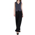 thumbnail image 2 of CHALECO FORMAL DE BOTONES PARA MUJERES INSPIRADO EN CHIC CON ESCOTE EN V Y RAYAS VINTAGE TALLA M 2, 2 of 4