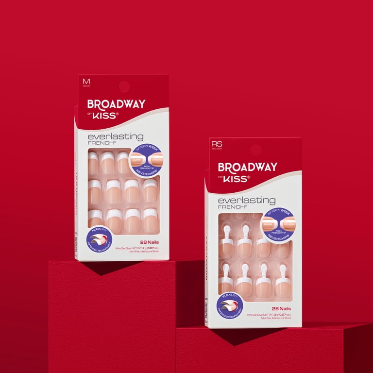 KISS Everlasting French Nail Kit - Medium, Acrylic Manicure Press