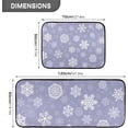 thumbnail image 3 of Christmas Snowflakes Kitchen Rug Mats 2PCS Non Slip 47" x 20" + 28" x 20" Kitchen Carpet Floor Mat Hallway Rugs Anti Fatigue Doormat Home Decor, 3 of 7