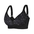 thumbnail image 2 of Hrsba Womens Wireless Bra EU Size C F Plus Size Print Front Closure Adjustable Straps Everyday Comfortable Bra, 2 of 4
