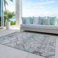 thumbnail image 6 of Addison Rugs Chantille Indoor/Outdoor Transitional Floral Gray Washable Rectangle Rug, 2'6" x 3'10", 6 of 6