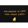 thumbnail image 4 of Halloween is Code For Free Candy Womens Long Sleeve T Shirt, 4 of 5