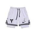 thumbnail image 4 of * Pantalones Cortos Para Hombre De Baloncesto De Doble Capa Americanas Pero Deportivos Falsos De Dos Piezas Para Correr Fitness Tres Cuartos Cinturón Forro Veranopangjing, 4 of 4