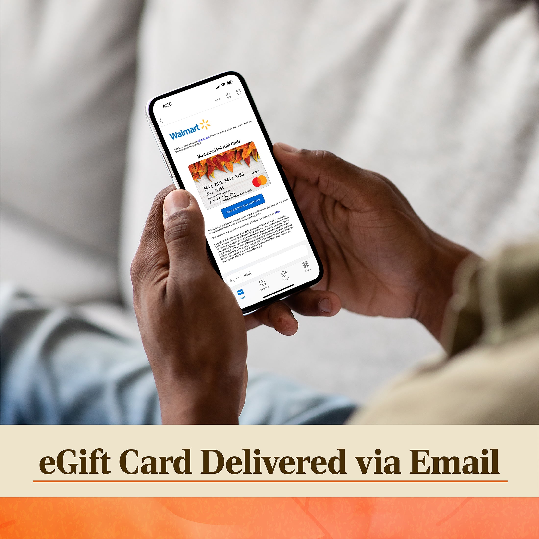 Mastercard® $20-$500 Fall Leaves eGift Card (Plus $6.84 Purchase Fee) [Email Delivery]