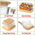 thumbnail image 3 of Set de recipientes de vidrio dokaworld con tapas de bambú x4, 3 of 9