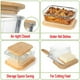 thumbnail image 3 of Set de recipientes de vidrio dokaworld con tapas de bambú x4, 3 of 9