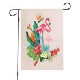 thumbnail image 1 of Verano al aire libre decorativo flamenco jardín Banner poliéster Tropical Floral Lino jardín Banner Ormromra CPB-US-DYP72-10, 1 of 5