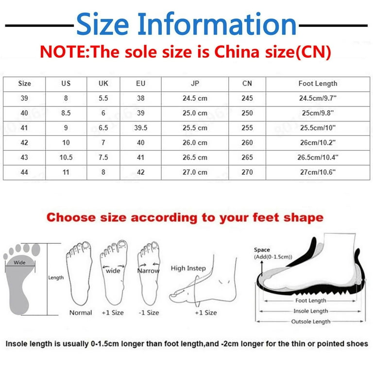 Men's shoe size 8 in inches sale