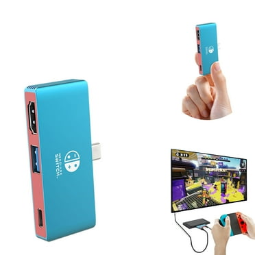 Switch Dock for Nintendo Switch & OLED, Portable Switch Docking Station for TV, USB C to HDMI Adapter for Steam Deck/MacBook/Laptop with 4K HDMI, PD 100W and USB 3.0 Port, Aluminum Alloy Shell