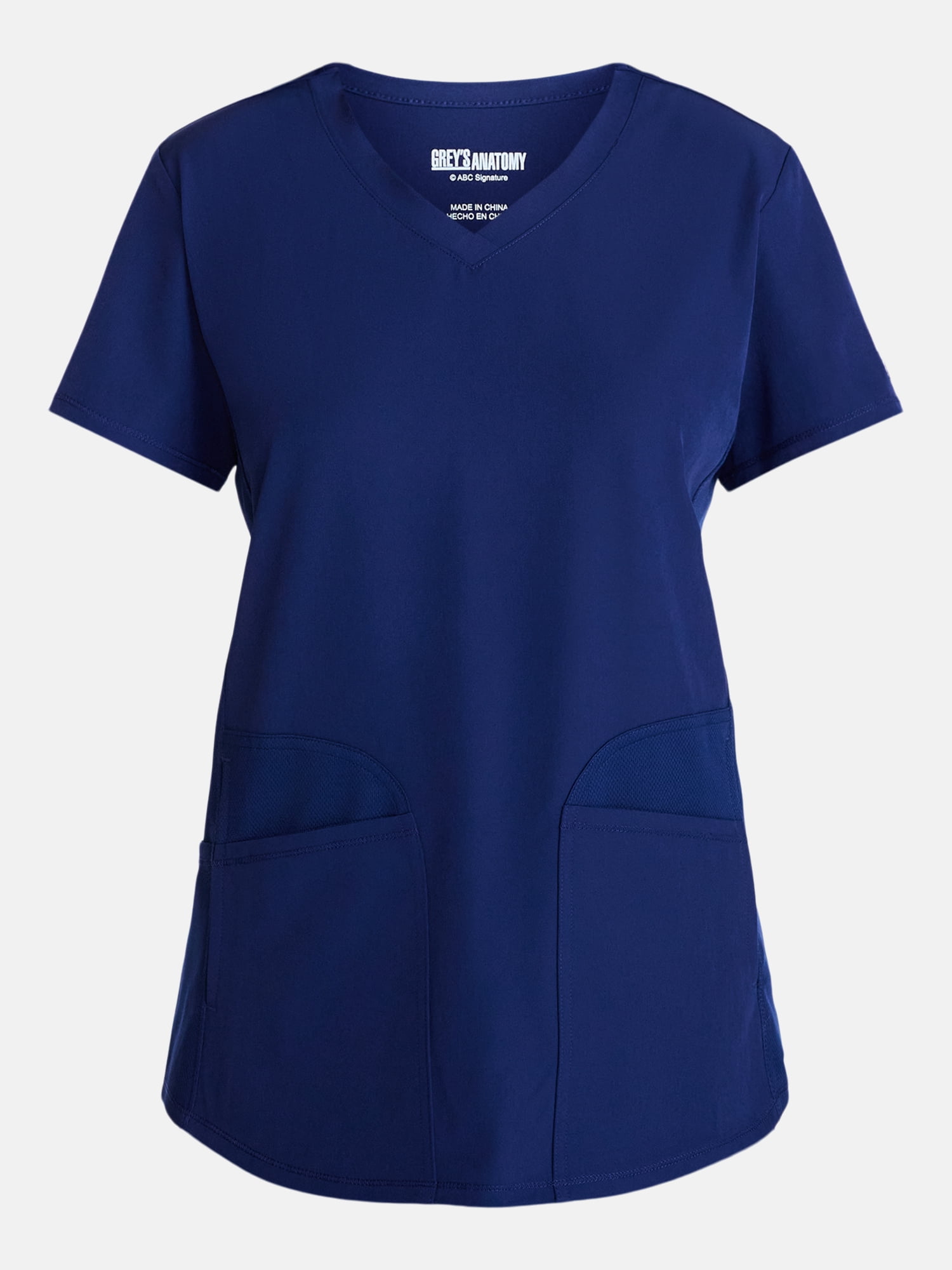 Grey's Anatomy Women's Scrub Top with Short Sleeves, Sizes S-3XL