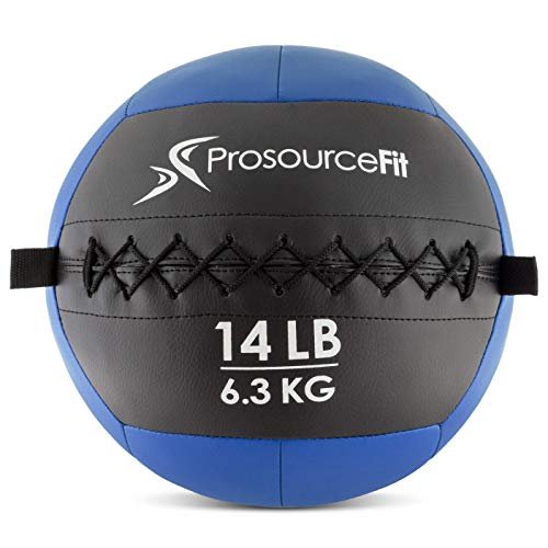 Balón medicinal ProSourceFit Soft, 6,4 kg, codificado por colores, 14 libras