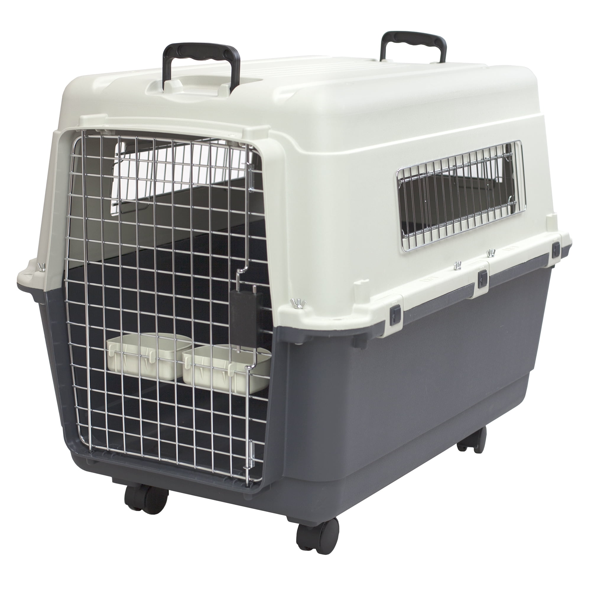Kennels Direct Premium Plastic Dog Kennel and Travel Crate, Size Large