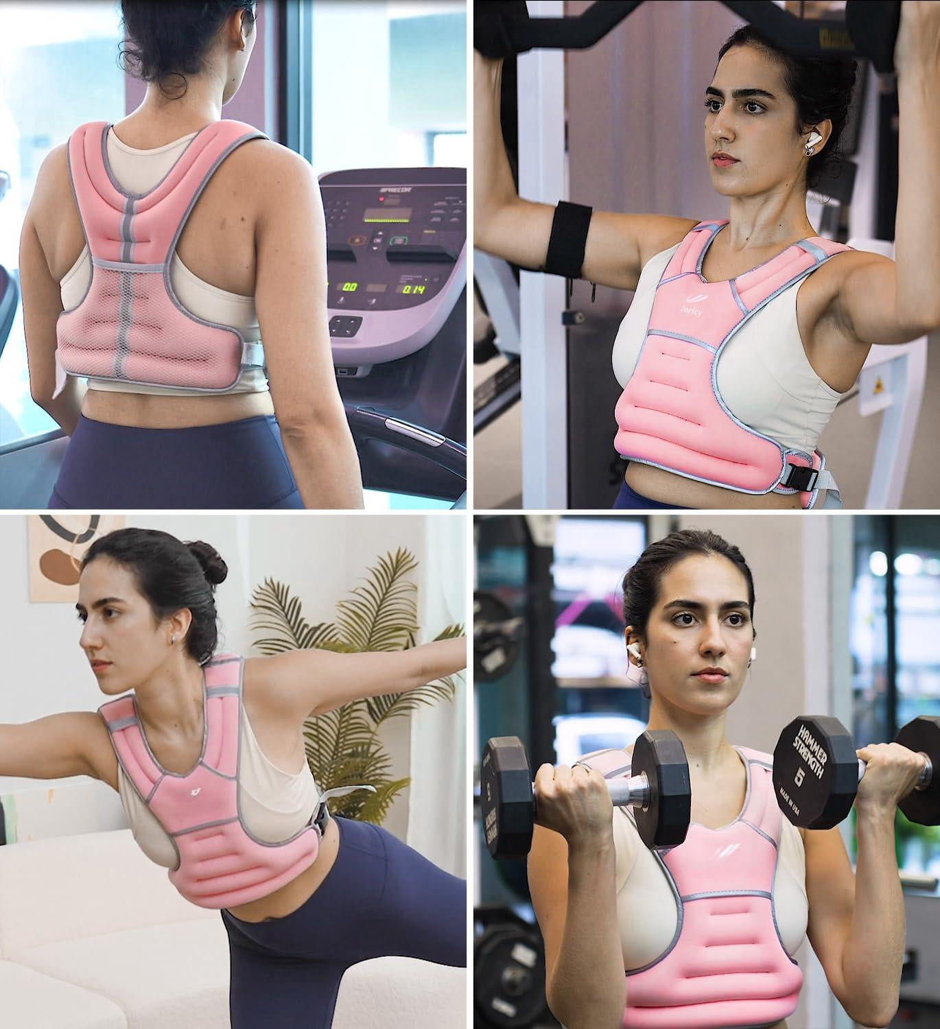 Weighted Vest 10 lbs Pink Fitness Workout Gear