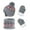 C-10140Dark Gray, variant on TEDOYE Toddler Chicminie 3 Pcs/Sets Children Hat Neck Warp Gloves Sets Thickened Print Knitted Heat Retention Windproof Keep Warm Girls Boys Outdoor Scarf Gloves Sets Cozy Wear, L