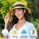 thumbnail image 5 of Sombreros para el sol para mujer, plegables y plegables, ligeros, con protección solar UPF 50+ para playa, 5 of 7