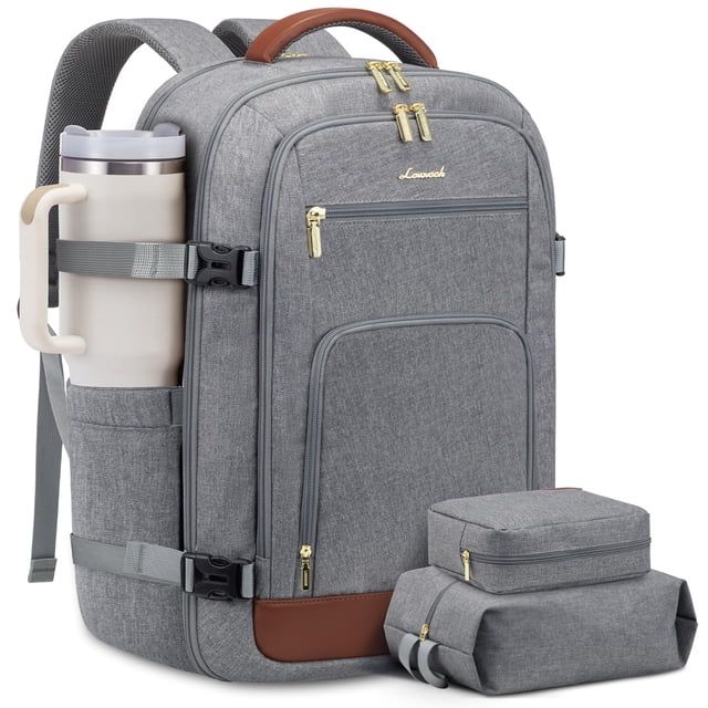 Mochila de viaje LOVEVOOK Carry On de 40 litros para mujer con portátil de 17 pulgadas