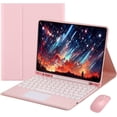 thumbnail image 1 of Funda con teclado táctil para iPad de 6.ª y 5.ª generación (modelo 2018 2017, 9,7 pulgadas), iPad Air 2 / Air 1 (9,7 pulgadas), con ratón - Teclado Bluetooth táctil magnéticamente desmontable, 1 of 8