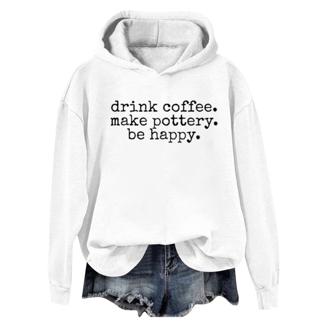 WEAIXIMIUNG Sweat à Capuche pour Femmes, Mode Graphique Tendance, Imprimé Lettre, Coupe Ample Décontractée