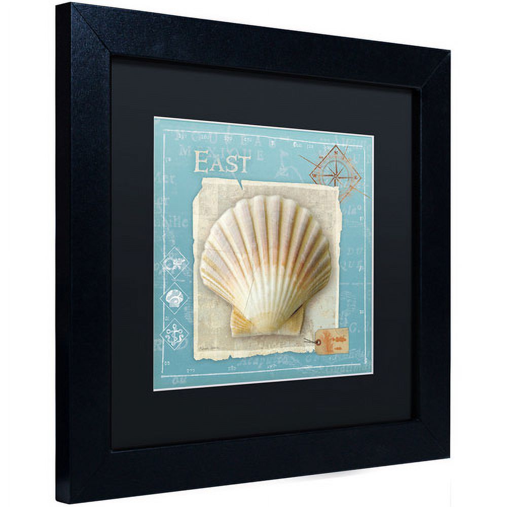 Trademark Fine Art "Points East" Canvas Art by Belinda Aldrich, Black Matte, Black Frame