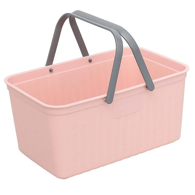 Cesta de almacenamiento de plástico portátil para ba?o, organizador de almacenamiento de ba?o de ducha de escritorio para dormitorio universitario en casa ZefeiWu 8390612525681