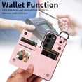 thumbnail image 4 of Nalacover for Samsung Galaxy S23 Plus Wallet Case with Card Slots & Metal Finger Ring, Durable PU Leather Back Double Magnetic Botton Flip Kickstand Purse Shockproof Phone Case,Rosegold, 4 of 10