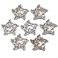 thumbnail image 1 of 10 Pc Flower Shape Links Unfinished Natural Poplar Wood Filigree Joiners Links Wood Shapes Link Charms Jewelry Pendant Charms for DIY Dangle Earrings Bracelets Jewelry Making Findings, 1 of 2