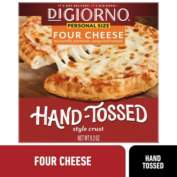 DiGiorno Mini Four Cheese Personal Pizza, 9.2 oz, Frozen, Contains Milk and Wheat