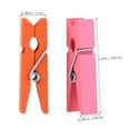 thumbnail image 5 of LABSERRON 100Pcs Clothes Clips Mini Wooden Photo Clips Assorted Color 1.4in Natural Wood Metal, 5 of 8
