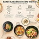 thumbnail image 3 of Juego de Bateria de Cocina, Sartenes Antiadherentes, Tapas de Vidrio, Apto para Inducción, Juego de Sartenes Incluye Sartén, Olla Sopera, Cacerola para Leche y Utensilios, Libre de PFOA y PTFE, 3 of 8