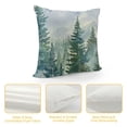 thumbnail image 4 of Throw Pillow Covers Blue Green Square Rustic Style Fog Print Decorative Pillowcase Cushion Cover for Home Sofa Bed Outdoor, 4 of 5